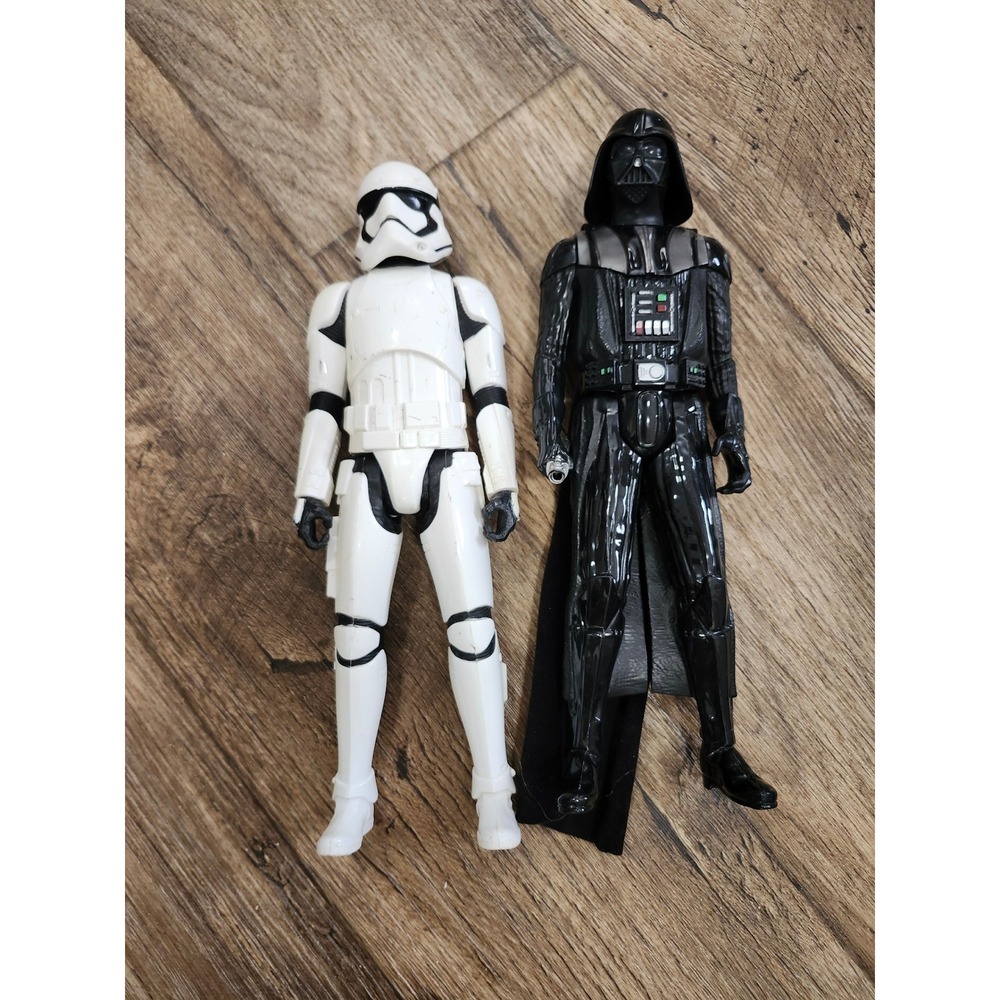 Star Wars Darth Vader and First Order Stormtrooper 12 Inch Action Figure Lot